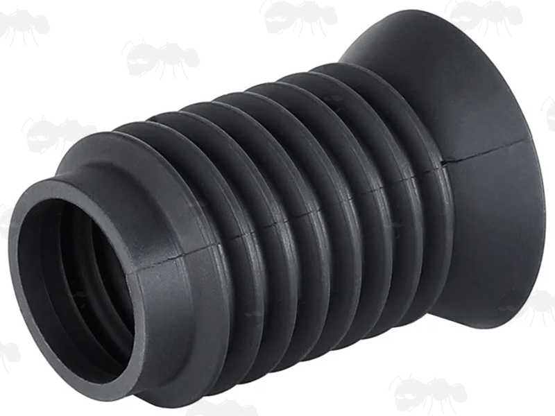 thumbnail image 2 of Sinairsoft 38-40mm Flexible Rubber Rifle Scope Ocular Cover – Black – Recoil Resistant 2 of 5