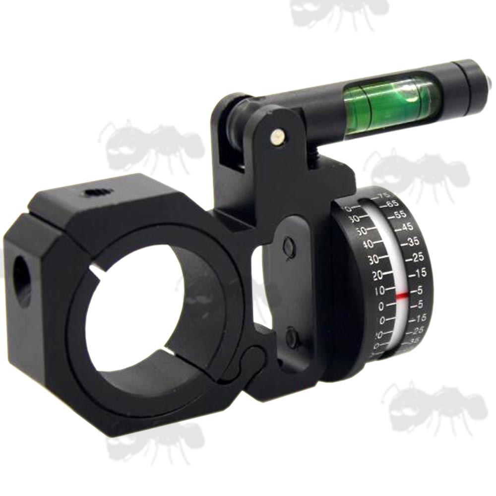 Left-Handed Rifle Scope Tube Fitting Angle Indicator with Swing Out Spirit Level