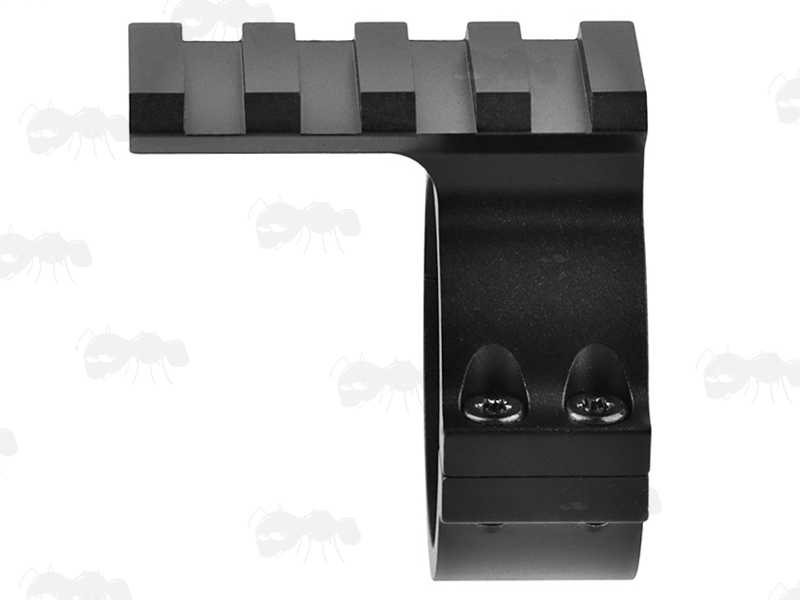 Side View of The 34mm Scope Tube Accessory Rail Ring Mount
