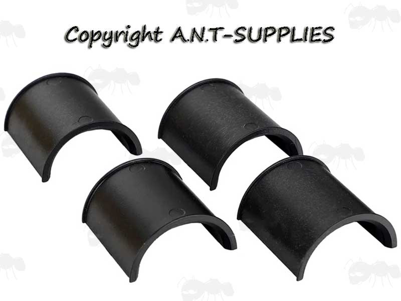 Black Plastic Split Ring 30mm to 25mm Scope Ring Adapters for Triple Clamped Scope Ring Mounts