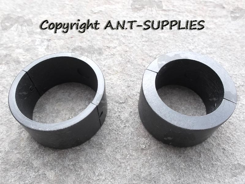 Black Plastic Split Ring 35mm to 30mm and 35mm to 25mm Scope Ring Adapters