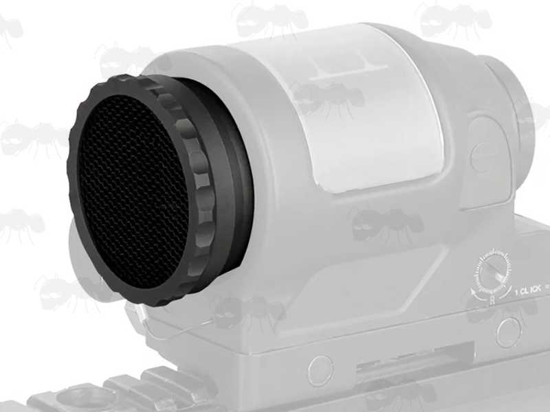 Airsoft Solar Sight with SRS Style Anti-Reflection Device Kill Flash Fitted