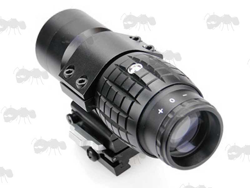 Flip To The Side Weaver / Picatinny Rail Fitting Airsoft Sight Magnifier with x3 Magnification