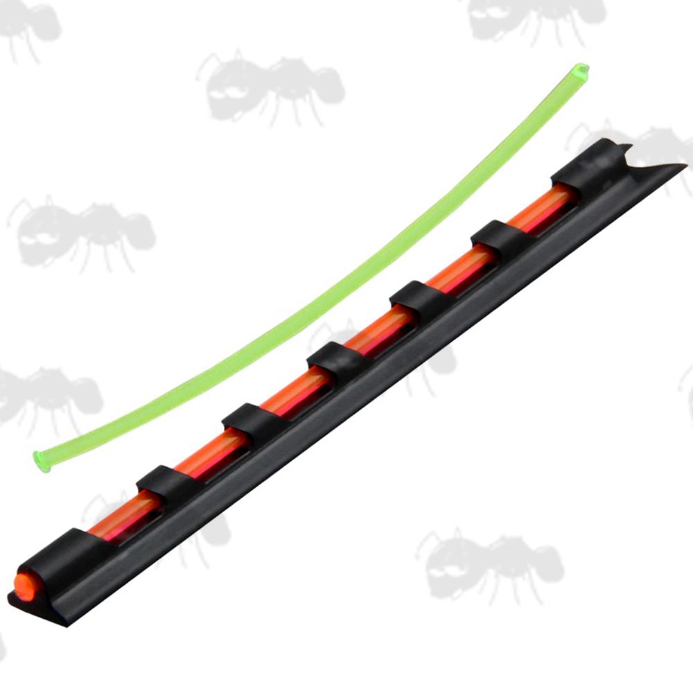 AnTac Shotgun Rib Fitting Fibre Optic Bead With Both Red and Green Changeable Colour Options