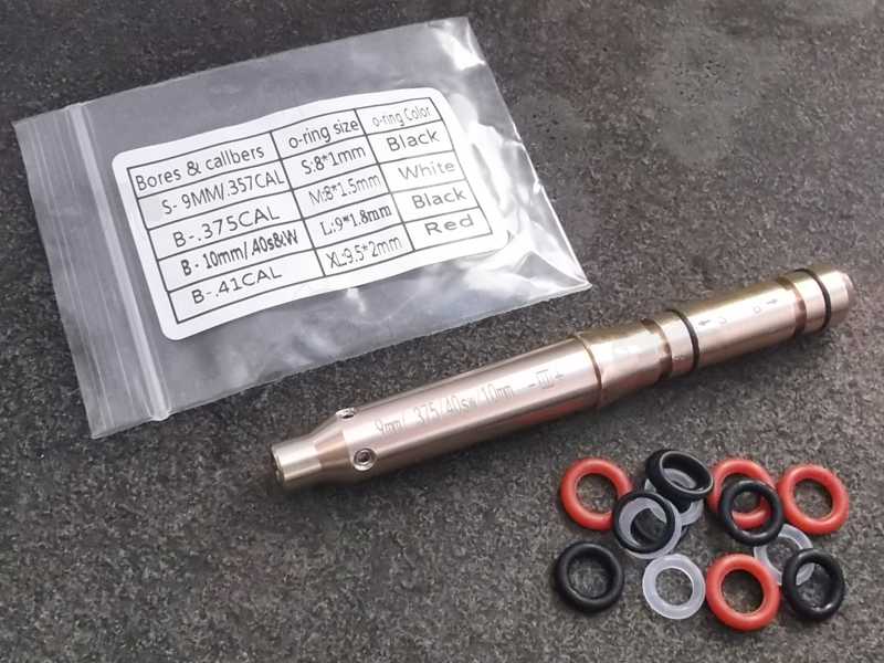 Brass 9mm Calibre Rifle Barrel Muzzle Fitting Laser BoreSighter