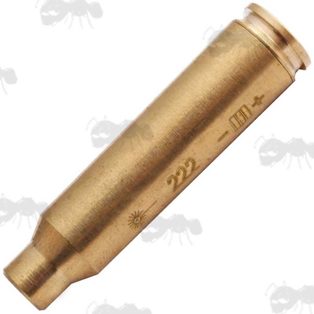 Brass .222 Remington Calibre Rifle Cartridge Style Laser Bore Sighter