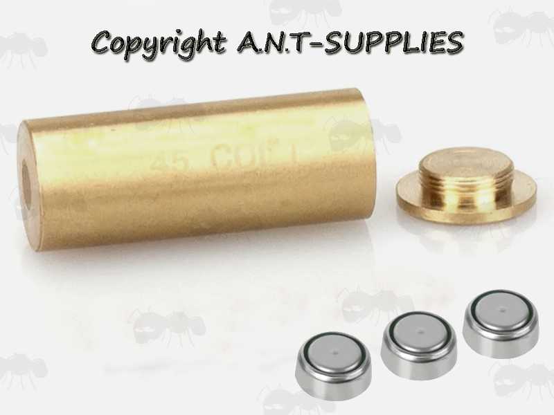 Brass .45 Colt Cartridge Style Laser Bore Sighter for .410 Bore Shotguns