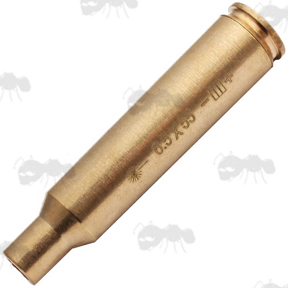 Brass 6.5x55mm Calibre Rifle Cartridge Style Laser Bore Sighter