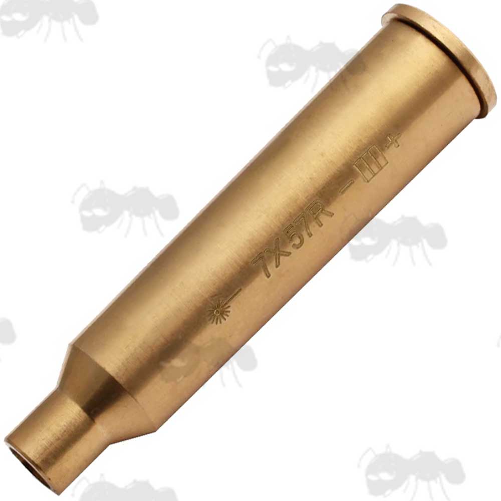 Brass 7x57R Calibre Rifle Cartridge Style Laser Bore Sighter