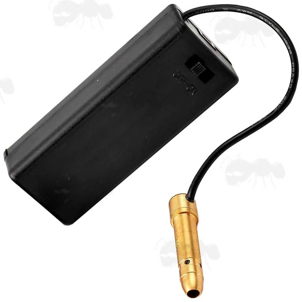 .22 Brass Laser Cartridge Chamber Fitting Laser Boresighter with Battery Box