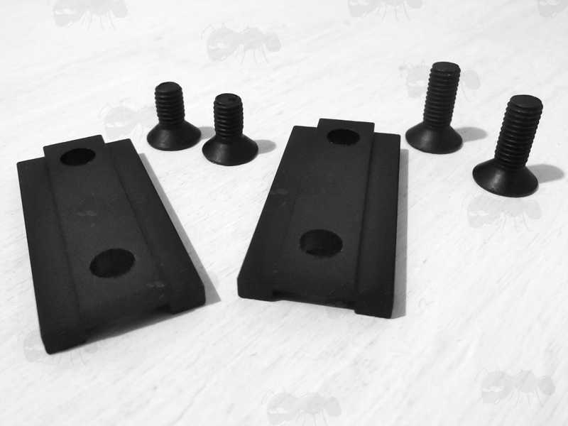 Two Piece 6.5mm Metal Shim Plate for The Flip To The Side Weaver / Picatinny Rail Fitting Dot Sight Magnifier with x3 Magnification