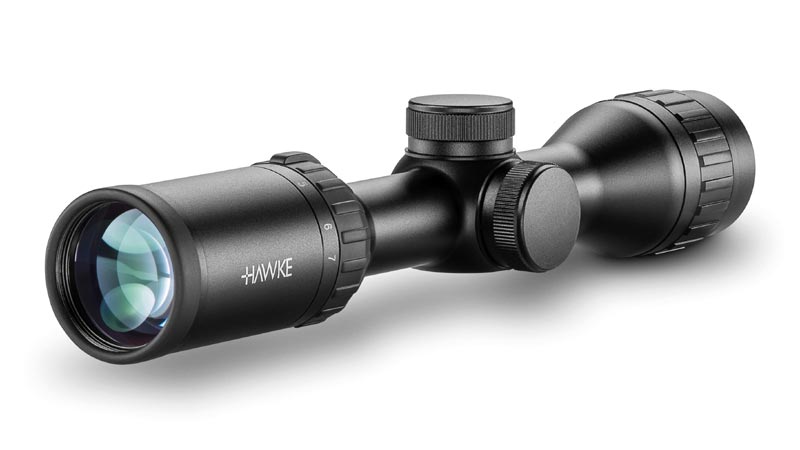 Ocular End View Of The Hawke Airmax 2-7x32 AO Airgun Scope