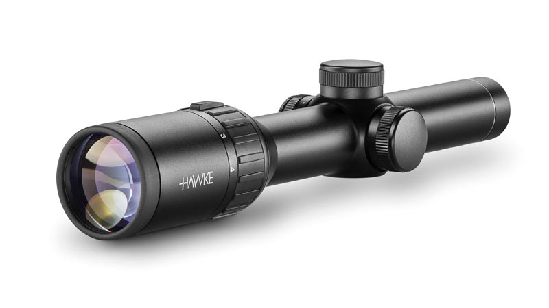 Ocular End View Of The Hawke Endurance 1-4x24 Rifle Scope