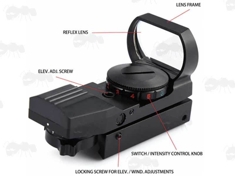 Dial Settings Guide AnTac Holographic Gun Sights for Weaver / Picatinny Rails