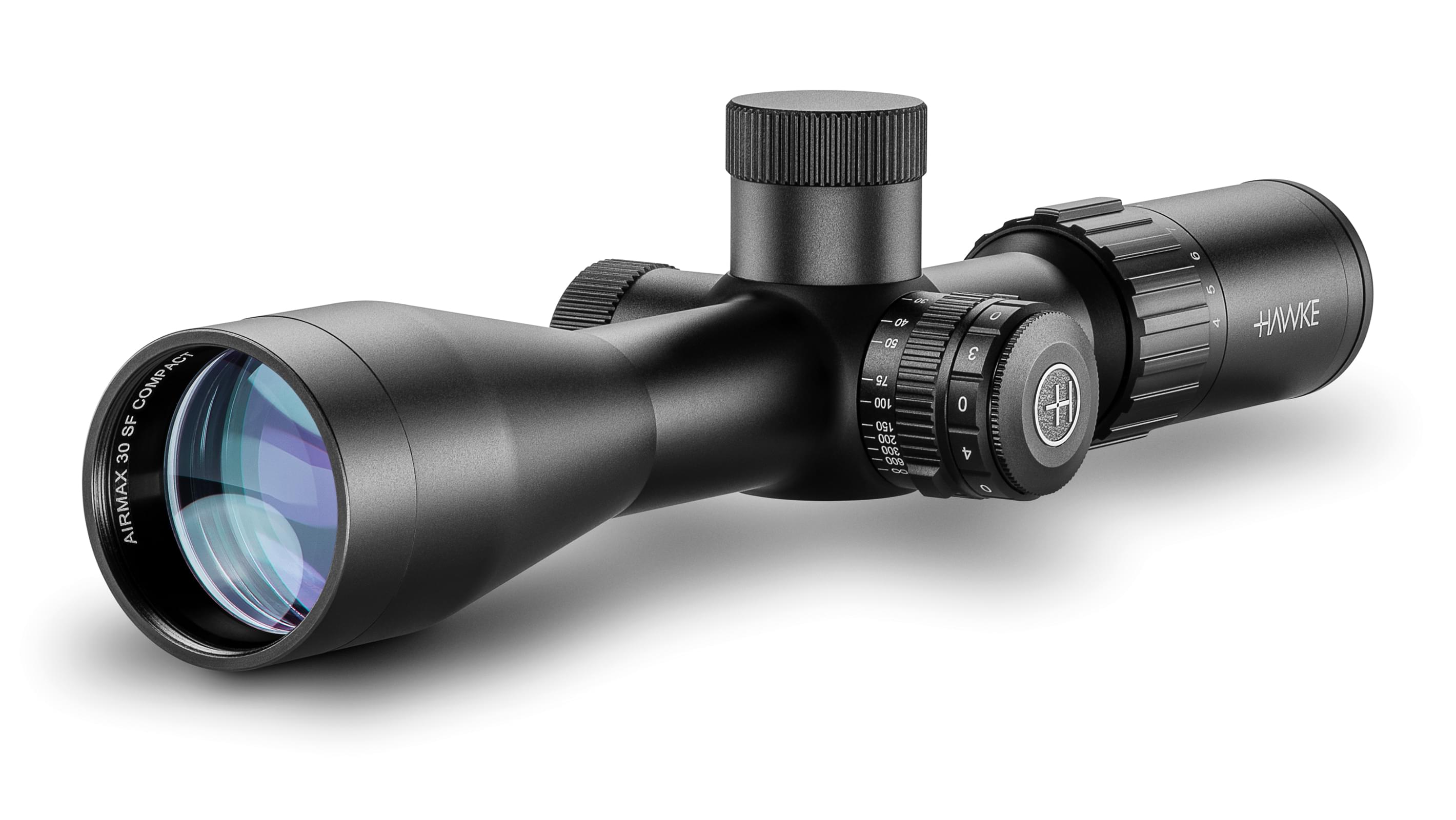 Objective End View Of The Hawke Airmax 30 SF Compact 4-16x44 AMX IR Air Rifle Scope