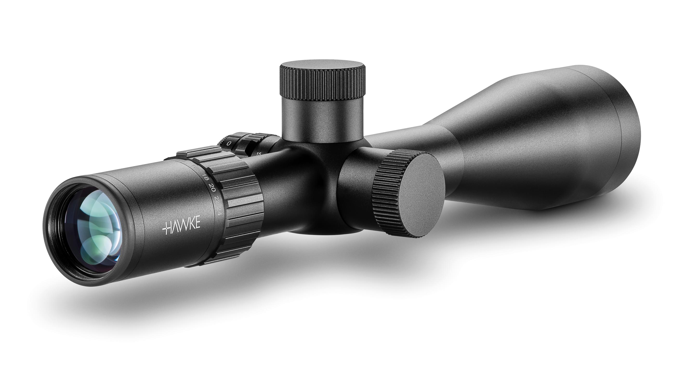 Ocular End View Of The Hawke Airmax 30 SF Compact 6-24x50 AMX IR Air Rifle Scope