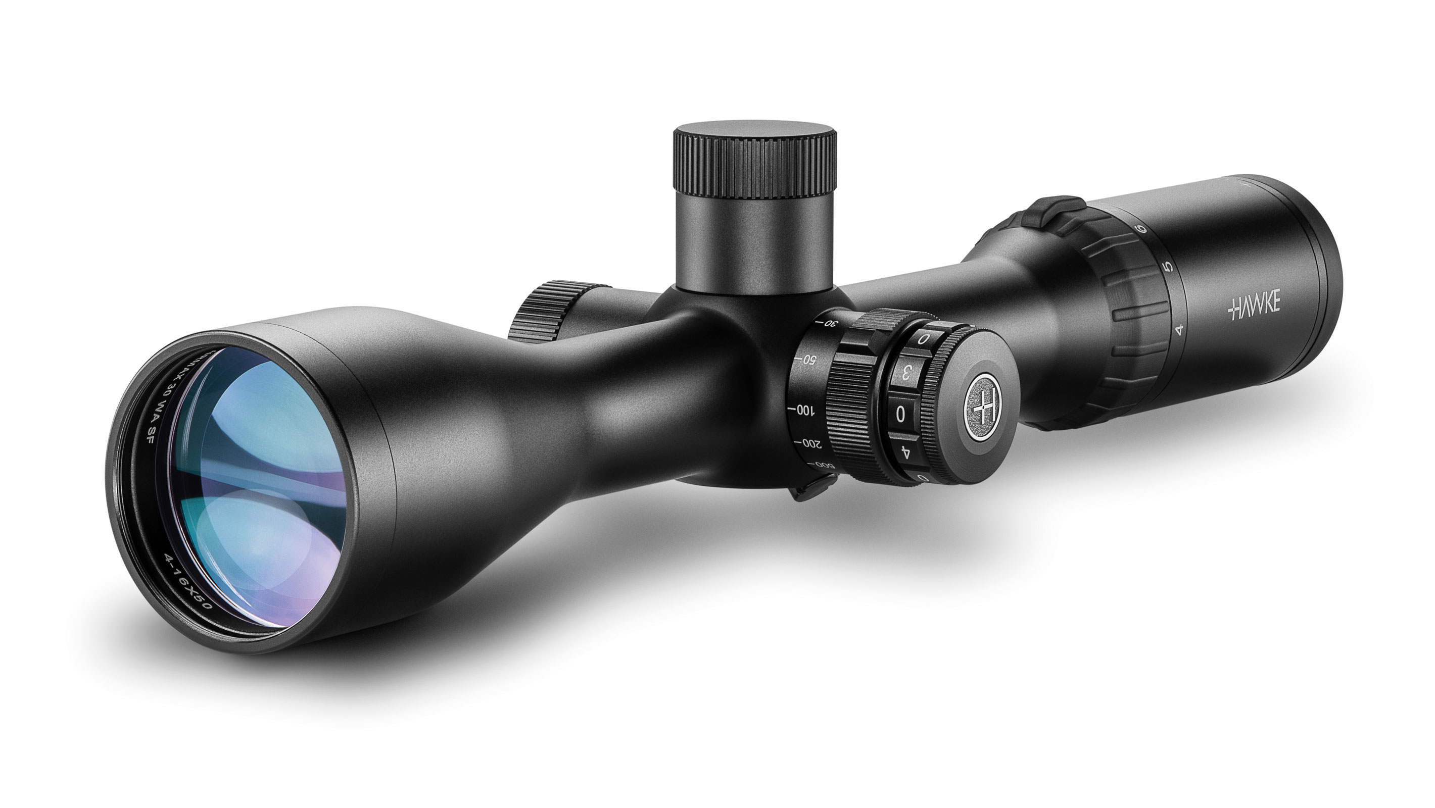 Objective End View Of The Hawke Airmax 30 WA SF 4-16x50 AMX IR Air Rifle Scope