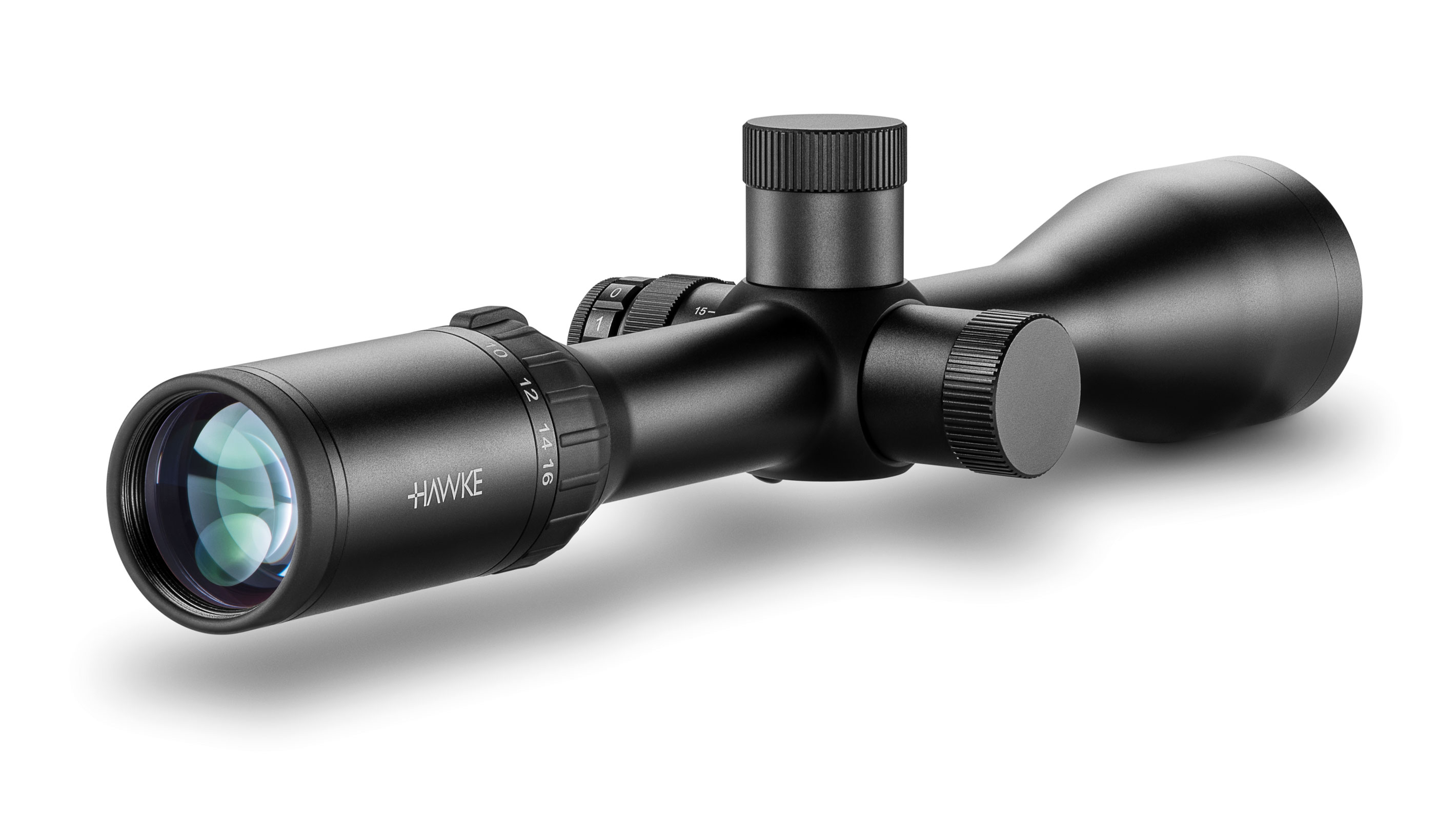 Ocular End View Of The Hawke Airmax 30 WA SF 4-16x50 AMX IR Air Rifle Scope