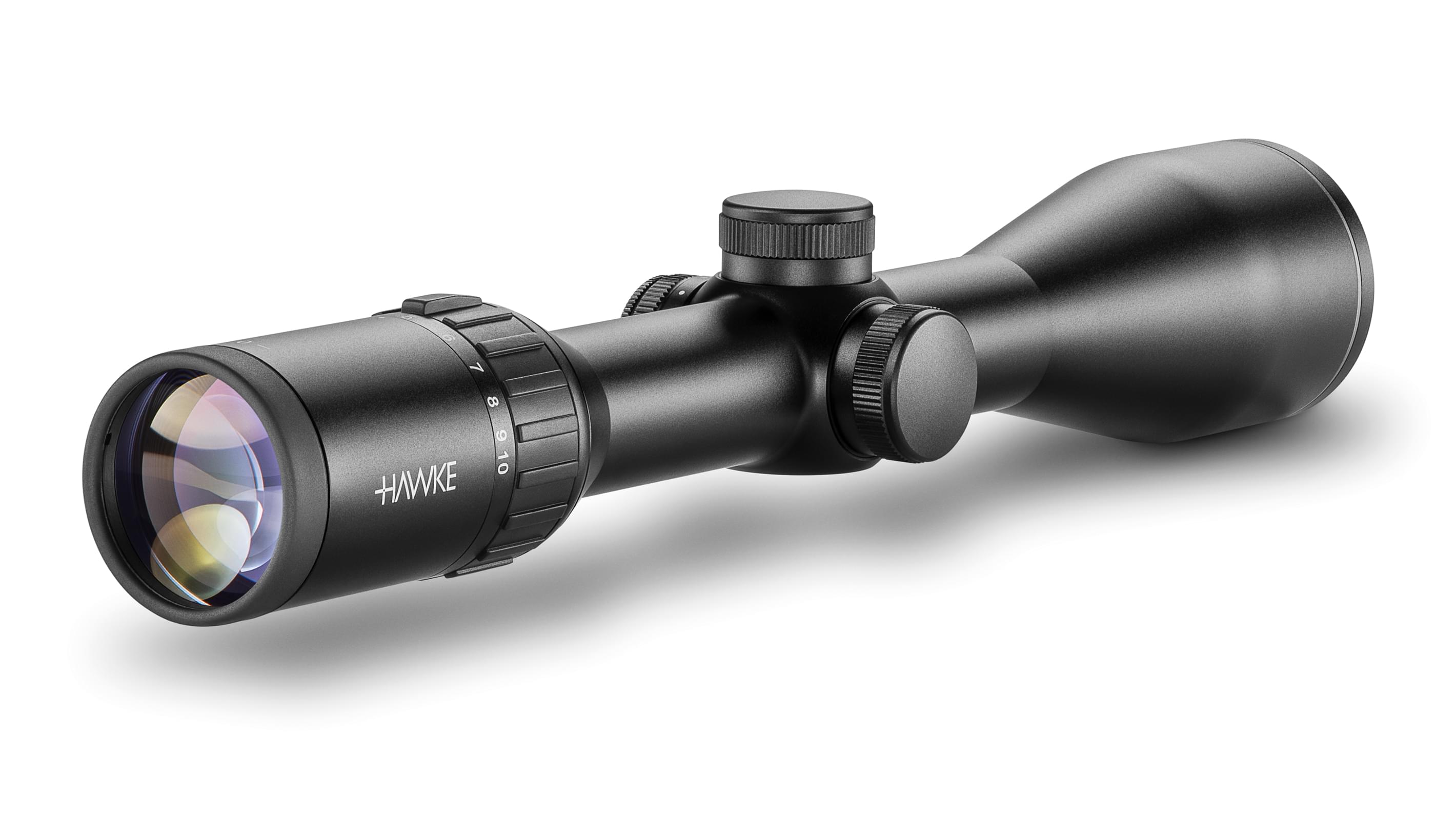 Ocular End View Of The Hawke Endurance 30 WA 2.5-10x50 LR Dot 8x Rifle Scope