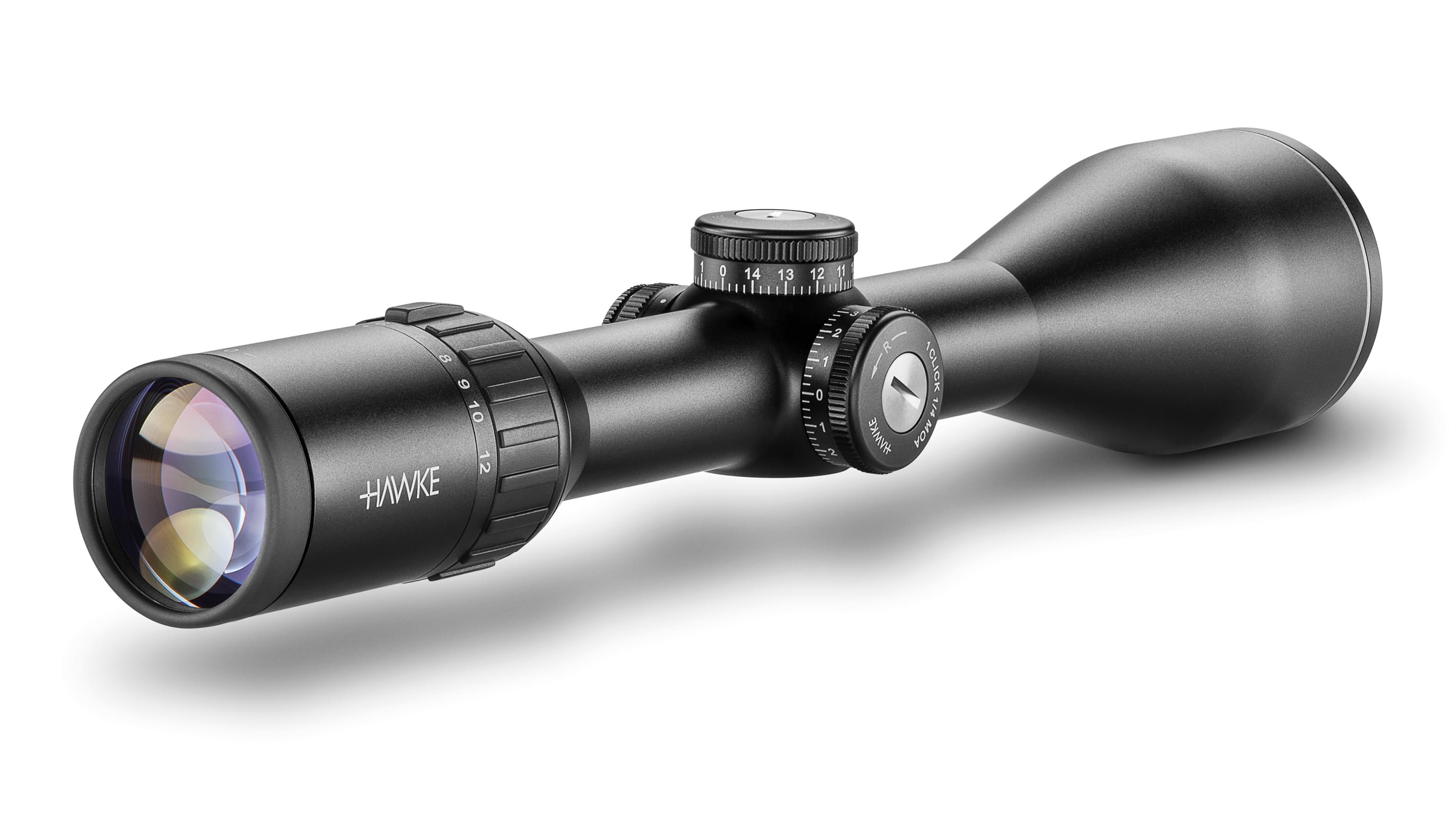 Ocular End View Of The Hawke Endurance 30 WA 3-12x56 LRC 12x Rifle Scope