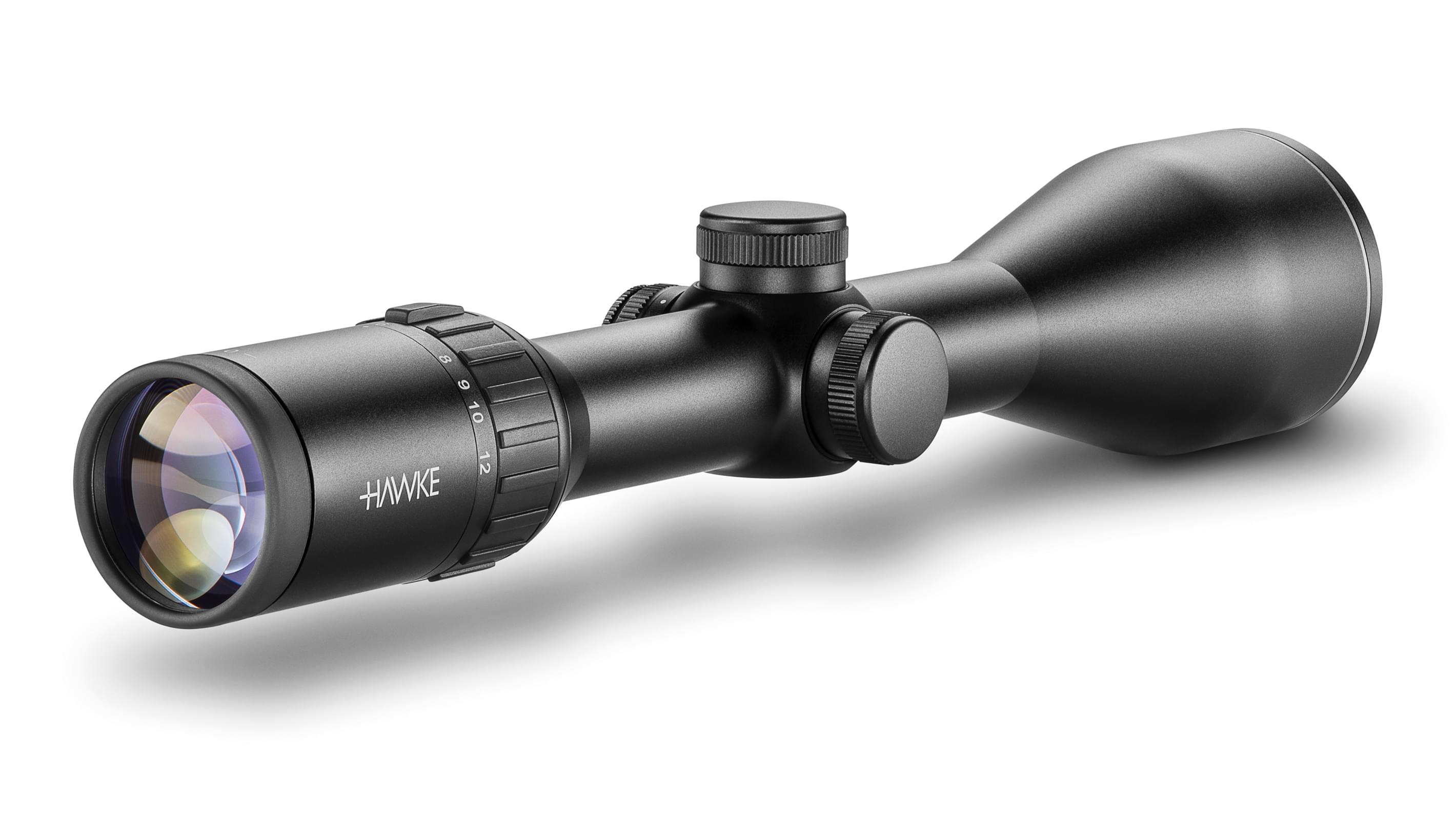 Ocular End View Of The Hawke Endurance 30 WA 3-12x56 LR Dot 8x Rifle Scope