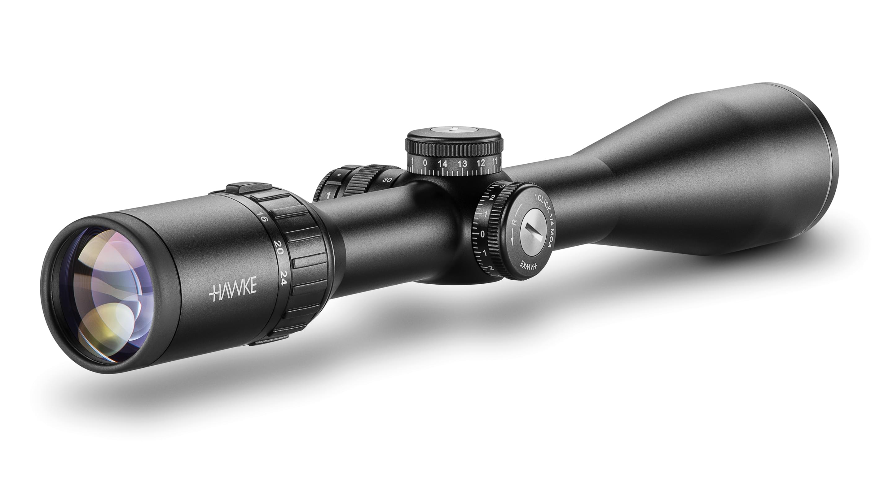 Ocular End View Of The Hawke Endurance 30 WA SF 6-24x50 LR Dot 16x Rifle Scope