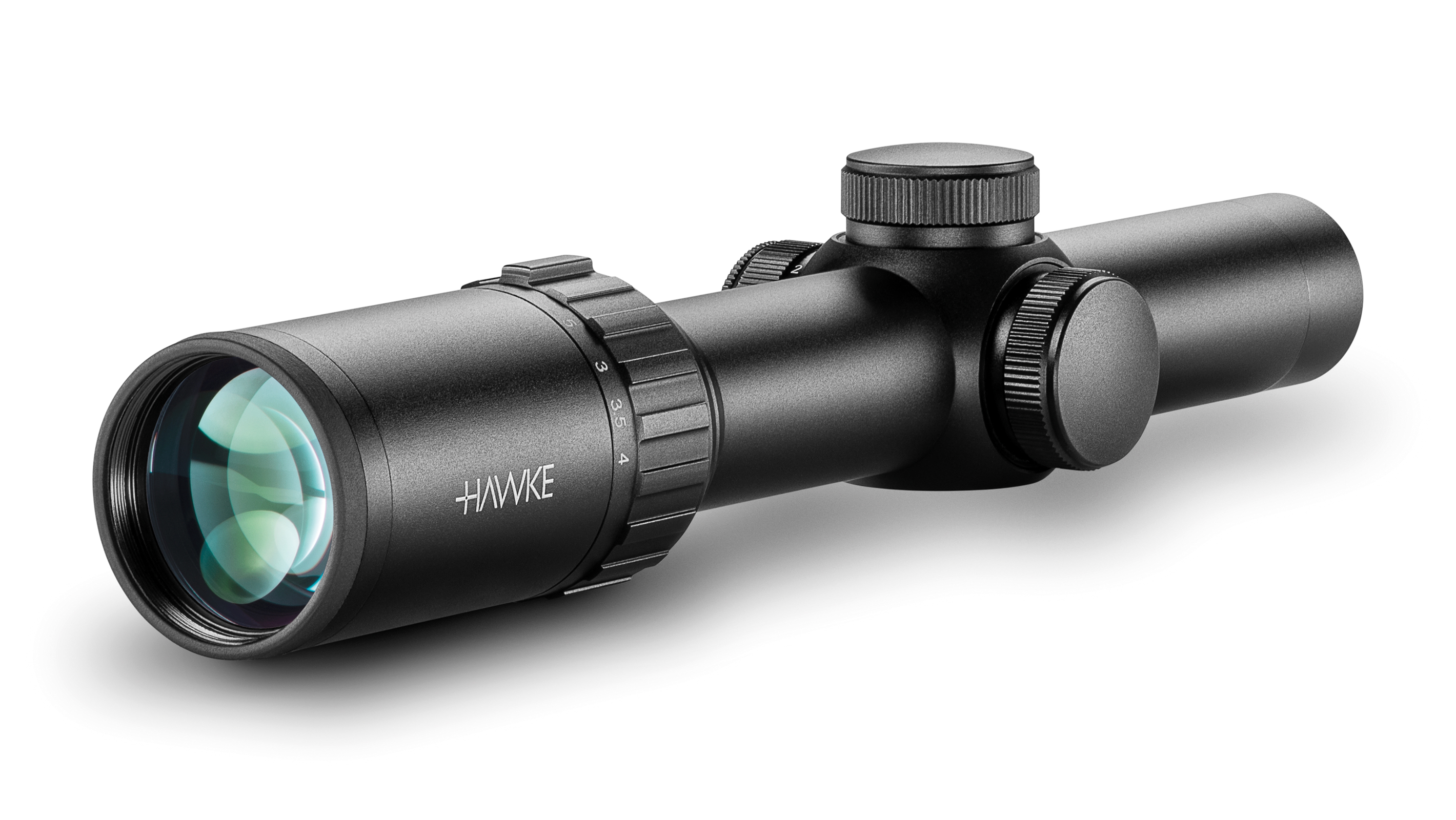 Ocular End View Of The Hawke Vantage 30 WA 1-4x24 L4A Dot Rifle Scope