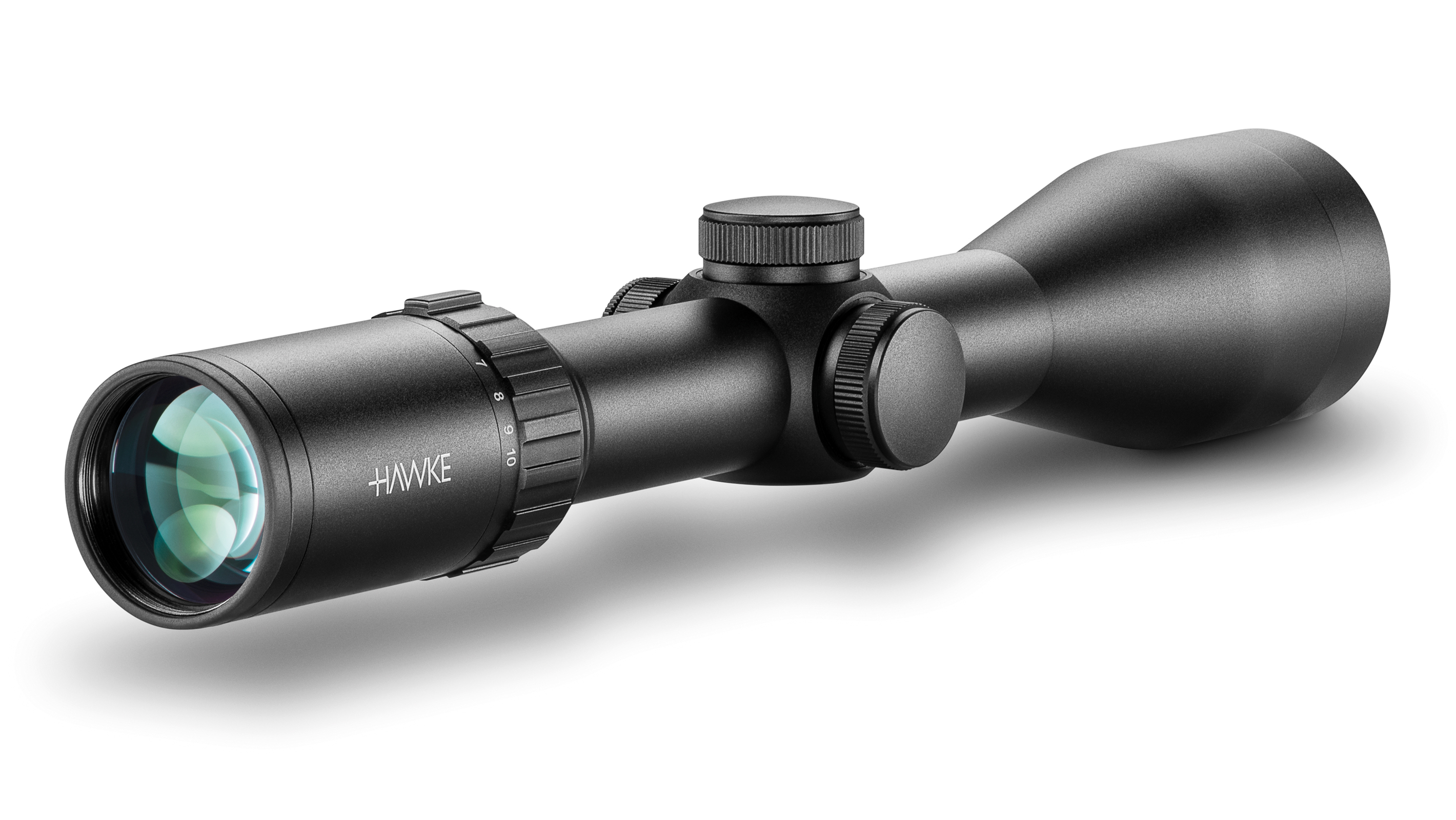 Ocular End View Of The Hawke Vantage 30 WA 2.5-10x50 L4A Dot Rifle Scope