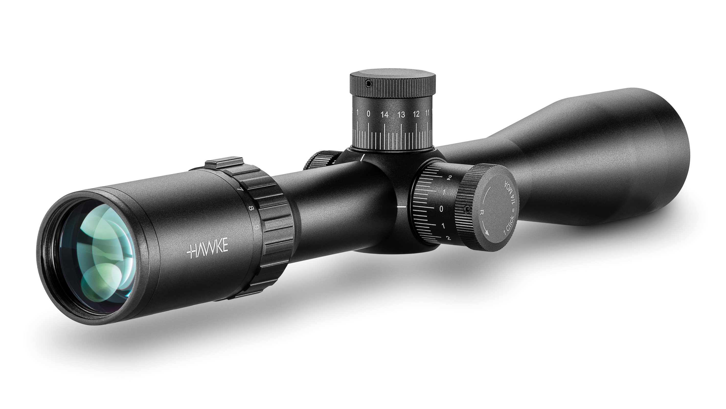 Ocular End View Of The Hawke Vantage 30 WA 3-9x42 223/308 Rifle Scope