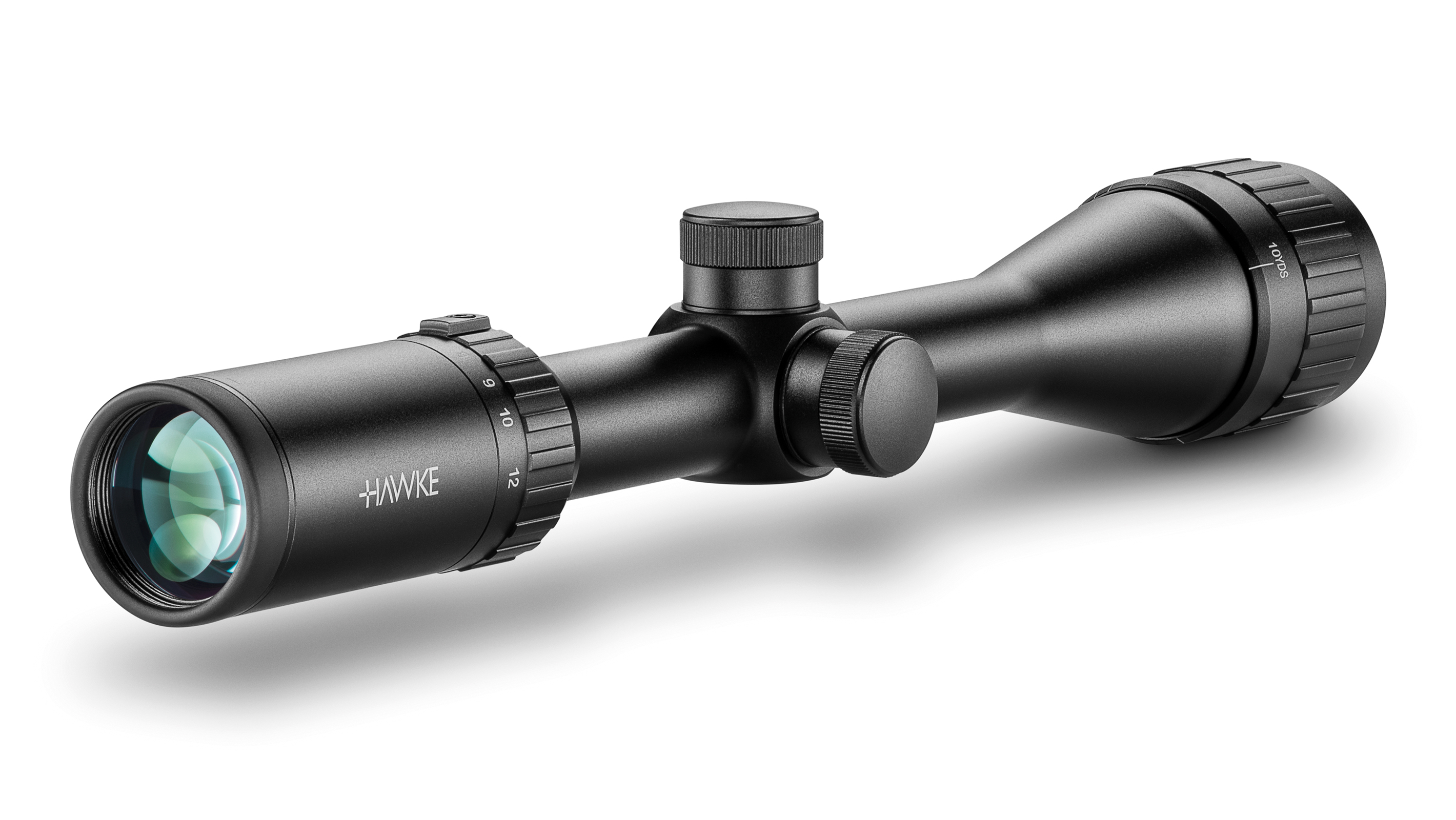 Ocular End View Of The Hawke Vantage 4-12x40 AO 30/30 Duplex Rifle Scope