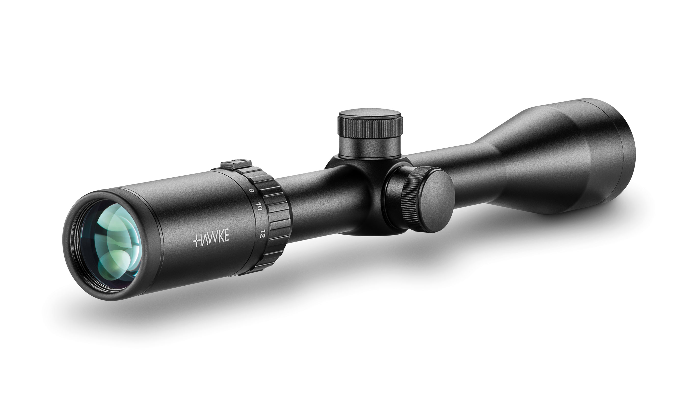 Ocular End View Of The Hawke Vantage 4-12x40 30/30 Duplex Rifle Scope