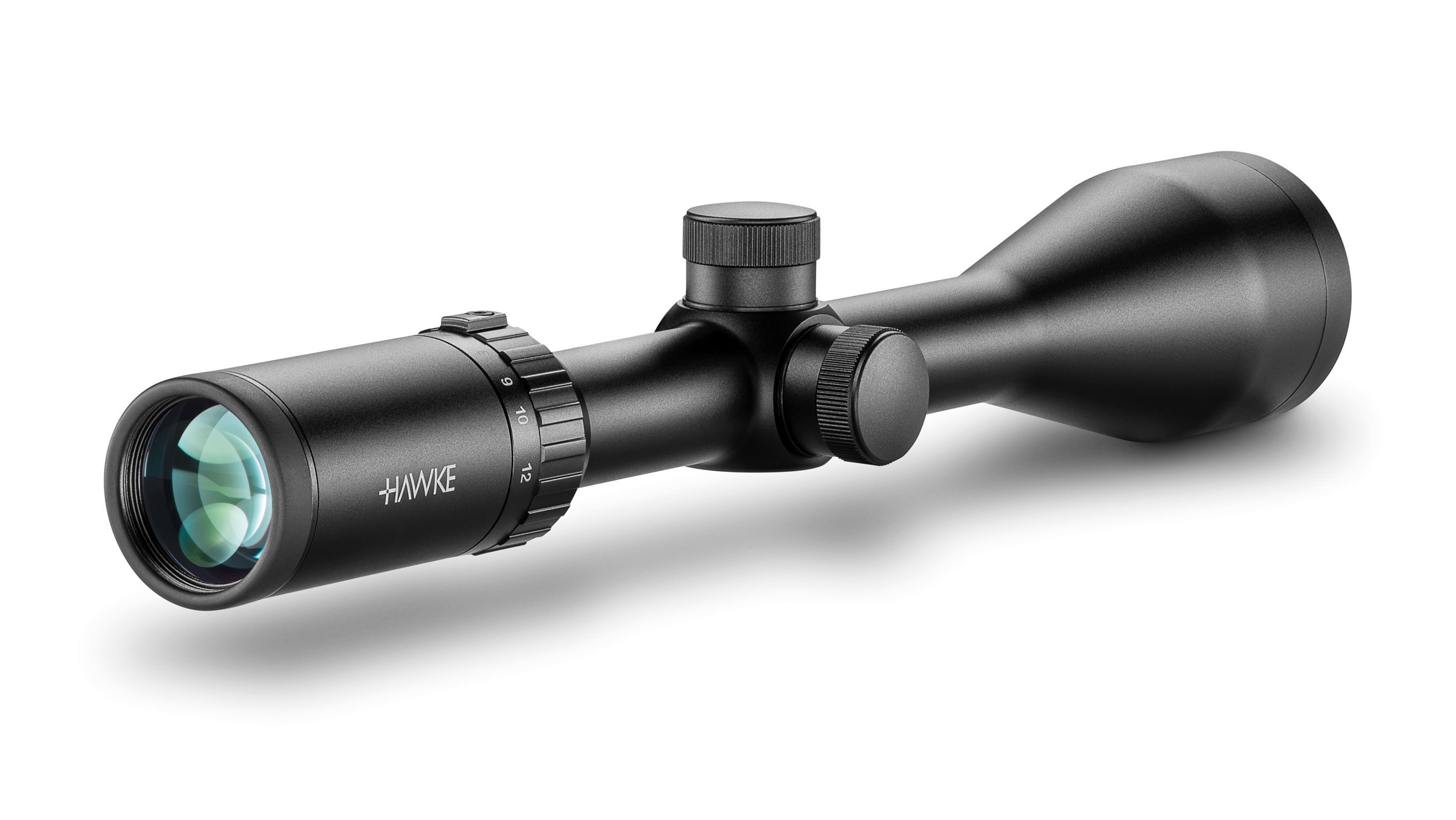 Ocular End View Of The Hawke Vantage 4-12x50 30/30 Duplex Rifle Scope