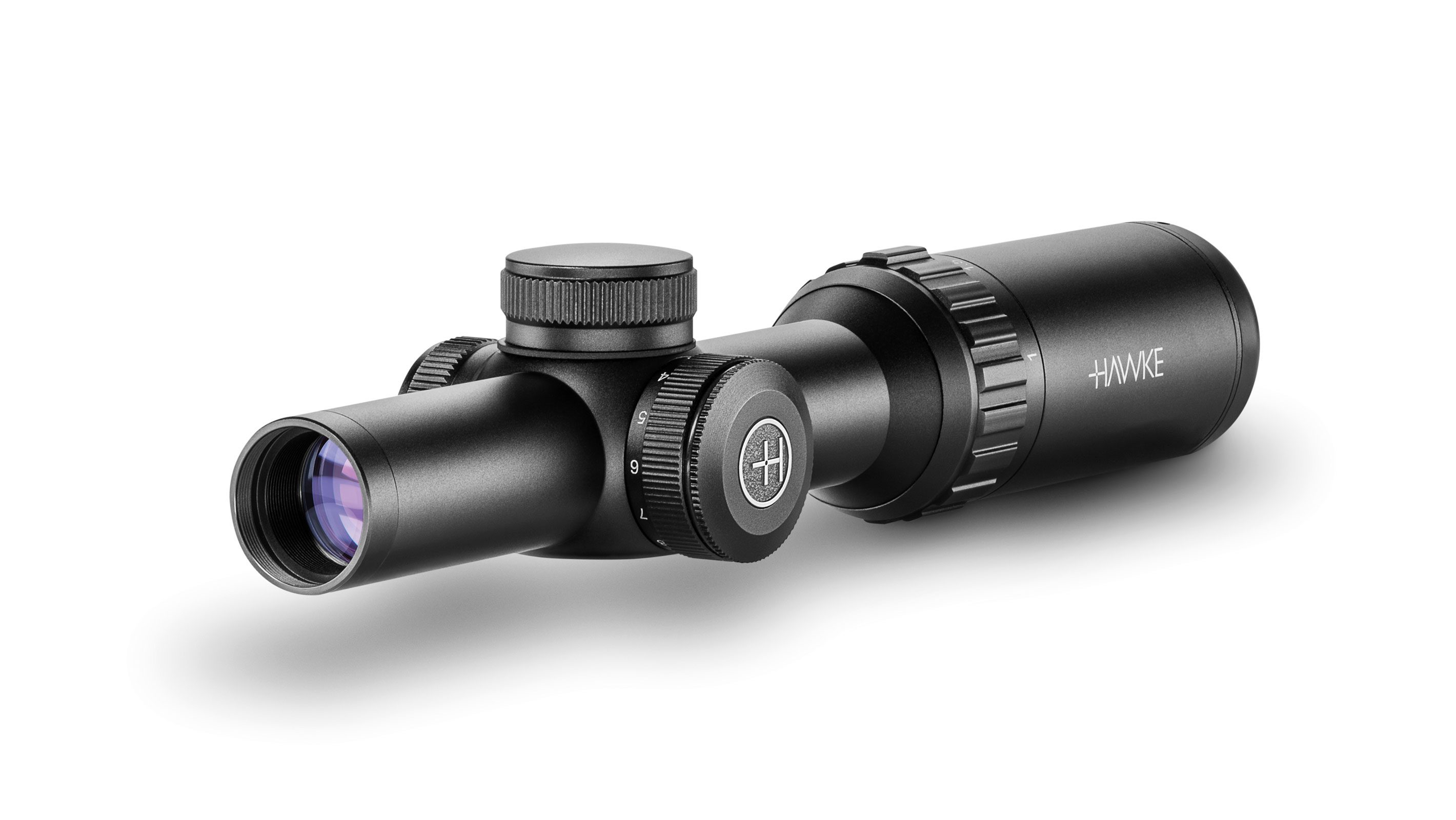 Objective End View Of The Hawke Vantage IR 1-4x20 L4A FD Rifle Scope