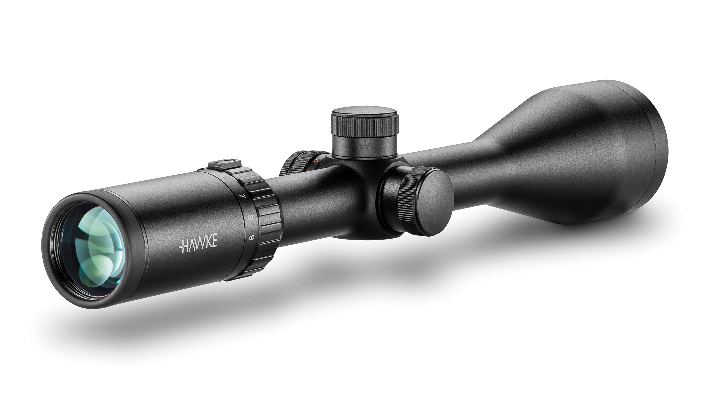 Ocular End View Of The Hawke Vantage IR 3-9x50 Mil Dot Rifle Scope