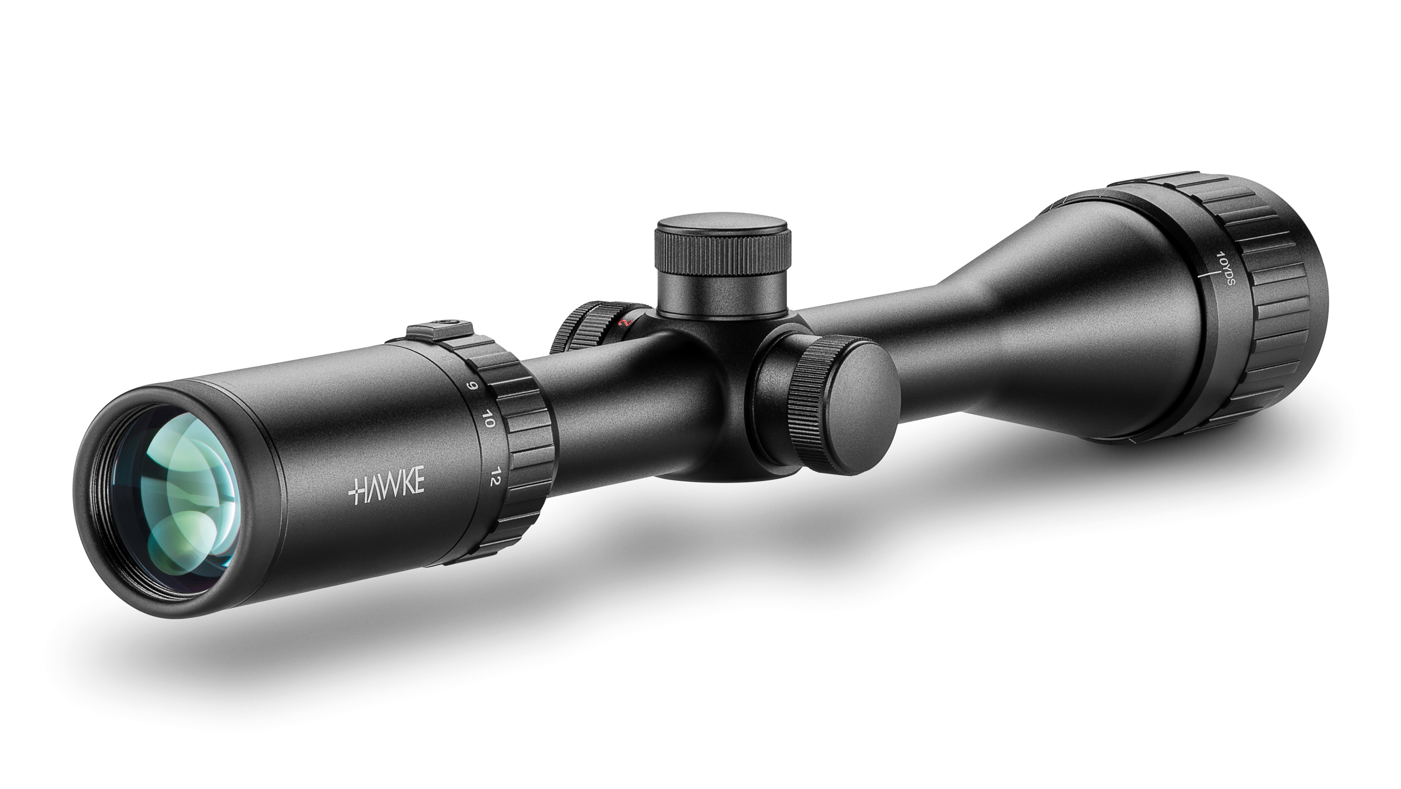 Ocular End View Of The Hawke Vantage IR 4-12x40 AO Rimfire .17 HMR Rifle Scope