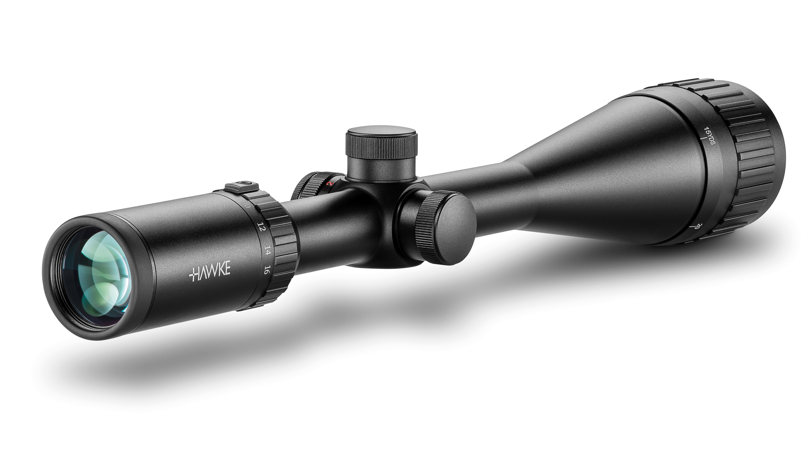 Ocular End View Of The Hawke Vantage IR 4-16x50 AO Mil Dot Rifle Scope
