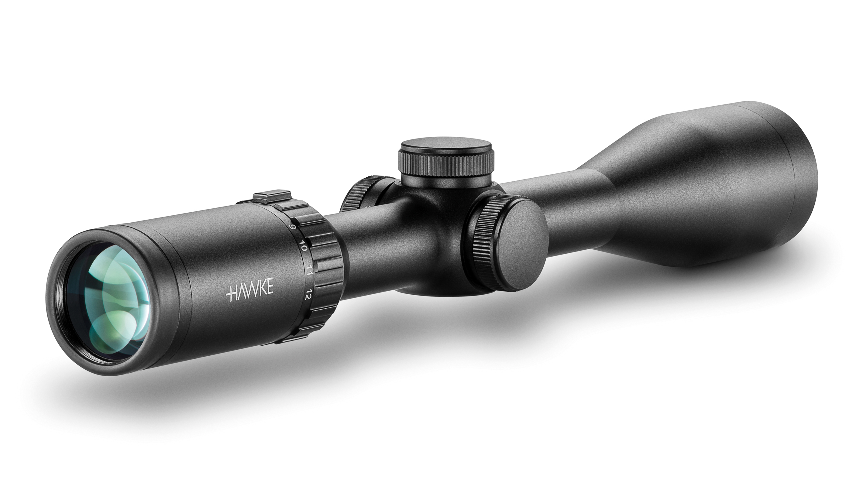 Ocular End View Of The Hawke Vantage SF 3-12x44 Half Mil Dot Rifle Scope