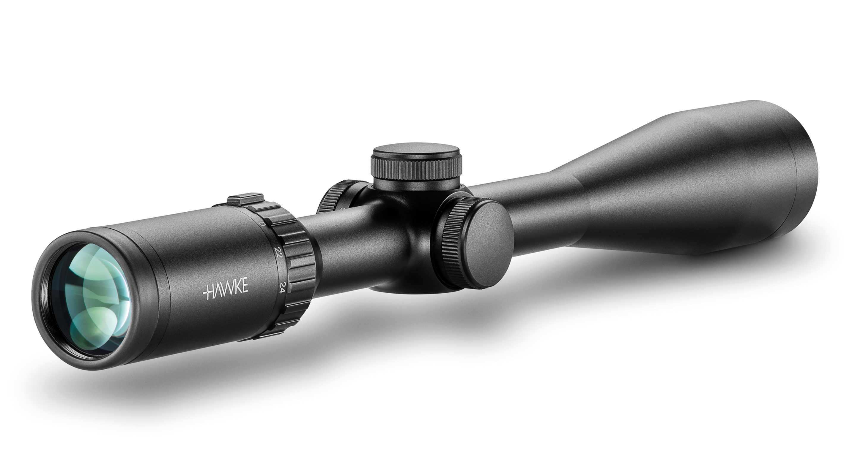 Ocular End View Of The Hawke Vantage SF 6-24x44 Half Mil Dot Rifle Scope