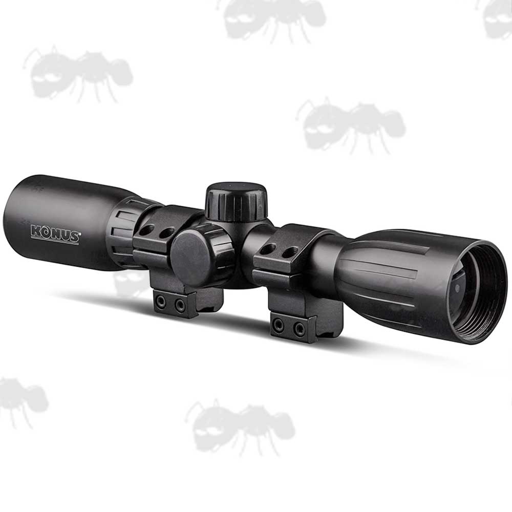Konus Fire Rifle Scope Range 4x32 and 39x32 Scopes