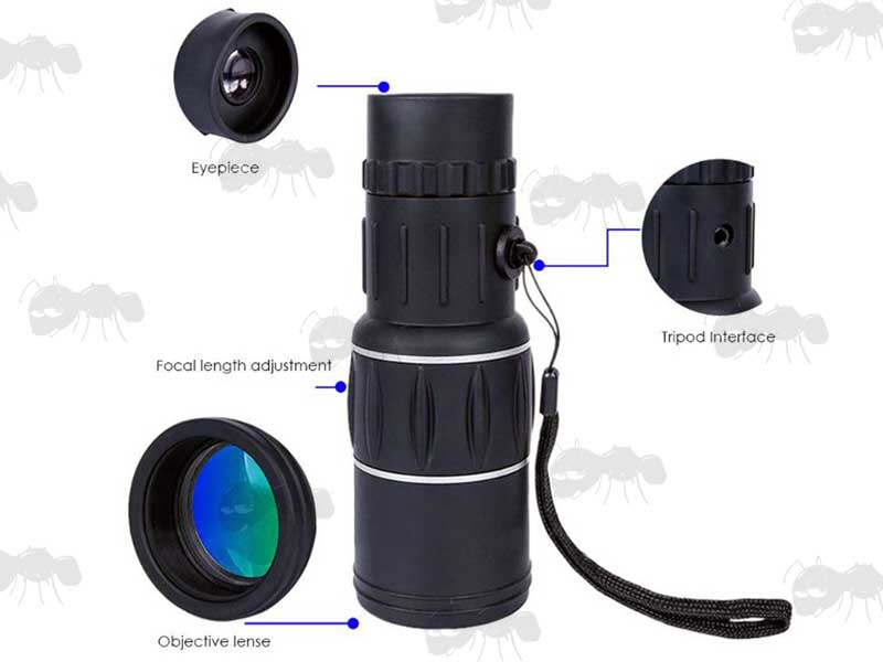 High Power Monocular 16x52mm Large Handheld Monoculars UK Freepost