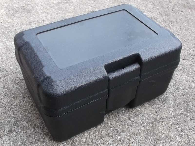 Heavy-Duty Black Plastic Mini Red Dot Sight Hinged Storage Box