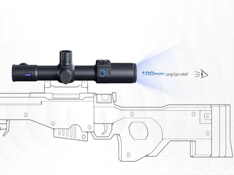 View of The Long Eye Relief Offered By The PARD Night Vision Stalker Mini Rifle Scope