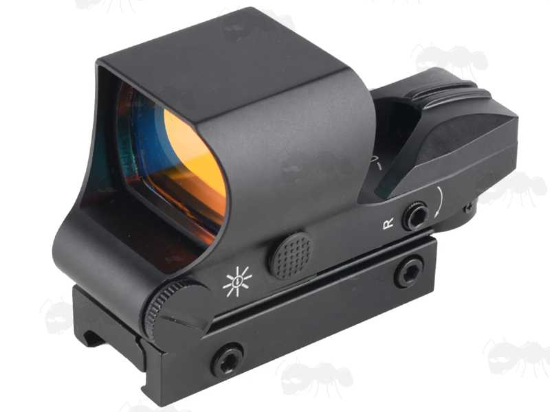 Large Reflex Gun Sight for Picatinny / Weaver Rails