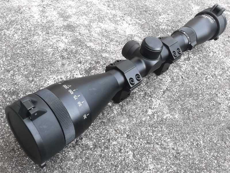Richter Optik 3-9x42AO Adjustable Magnification Rifle Scope with Pair of Dovetail Mounts Fitted