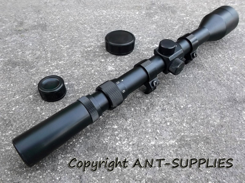 ANT 3-7x28mm Duplex Crosshair Rifle Scope with Dovetail Rail Mounts