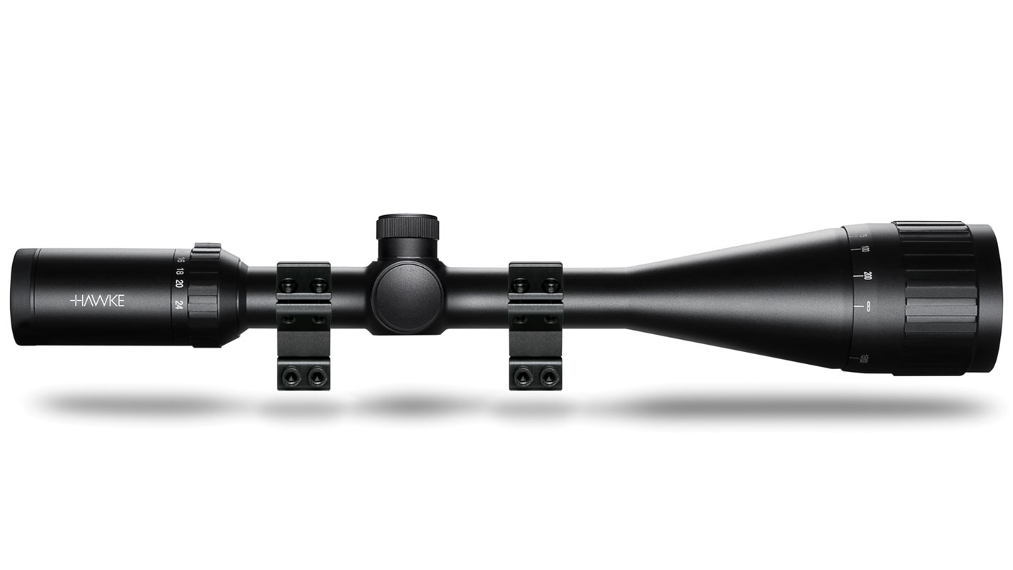 Hawke Fast Mount IR 6-24x50 AO Mil Dot IR Rifle Scope