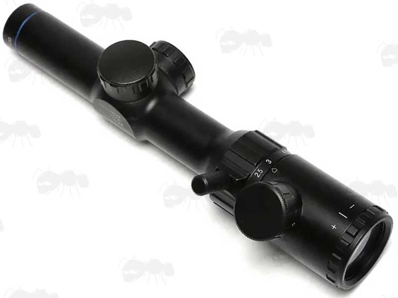 Short 1-4x20 Red and Green Illuminated LPVO Rifle Scope