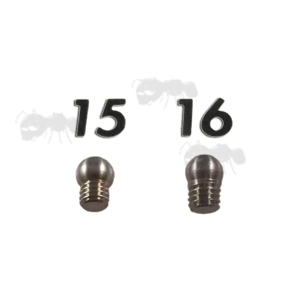 Shotgun Sight Bead 2.6mm or 3mm Thread METRIC Mid Rib Beads