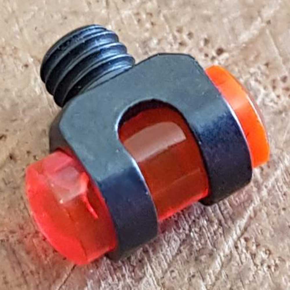 No.1 Red Fibre Shotgun Bead
