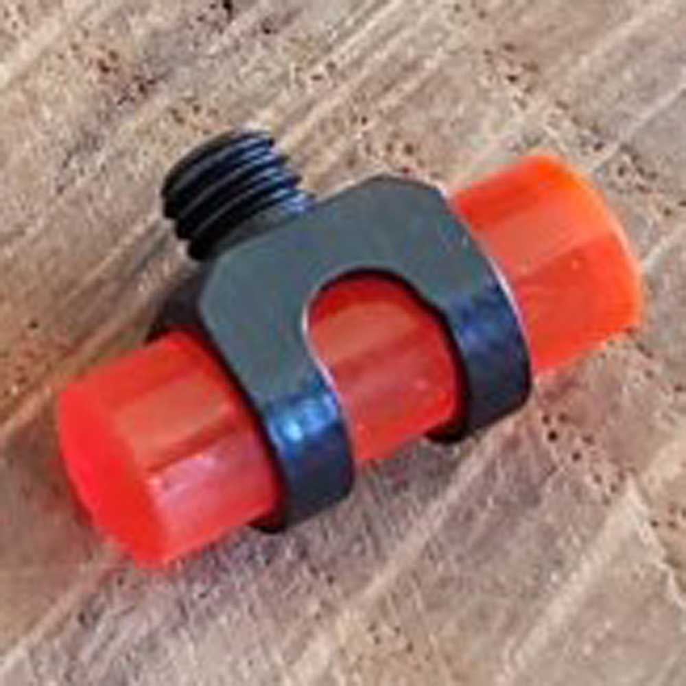 No.3 Red Fibre Shotgun Bead